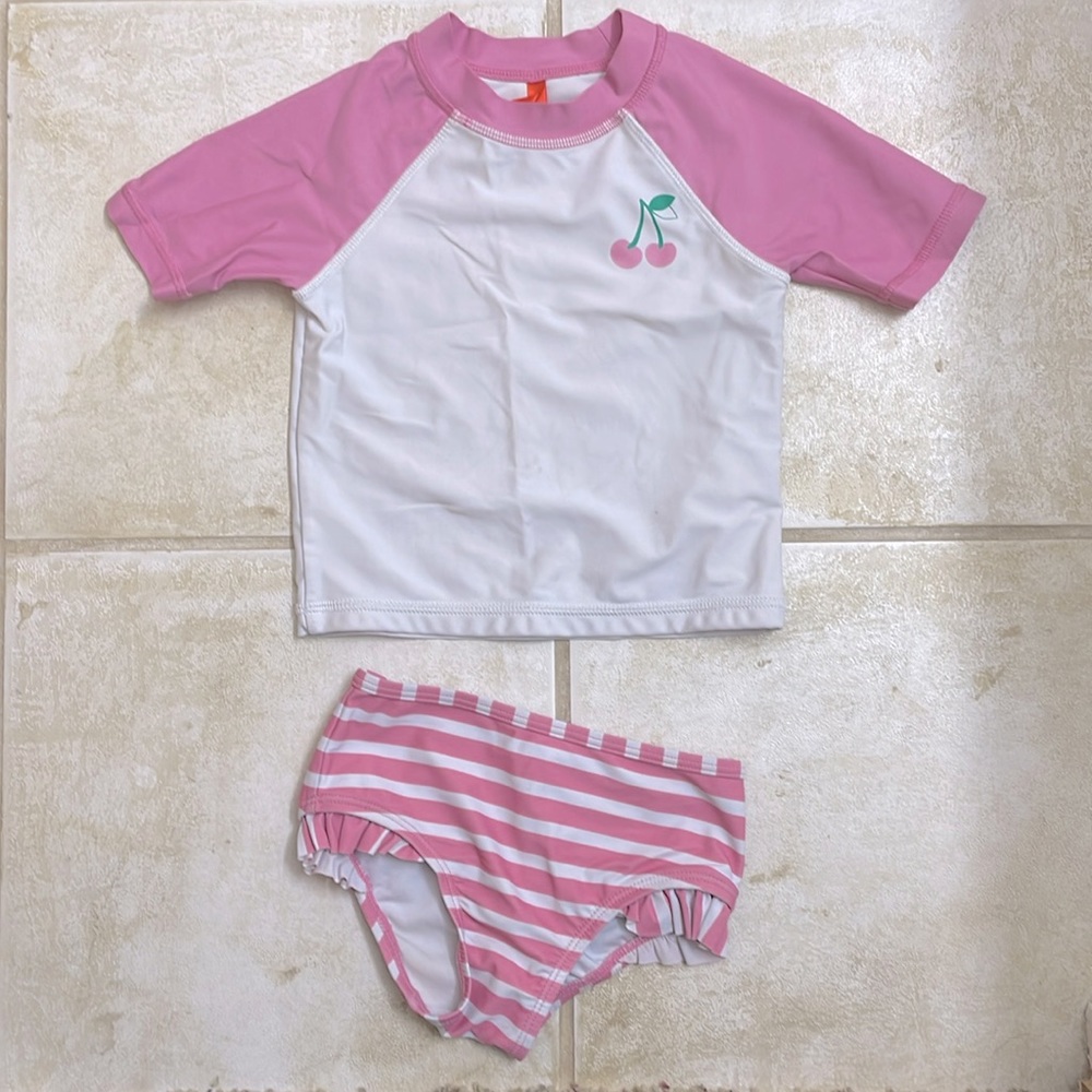 Pink swim suit size 3T